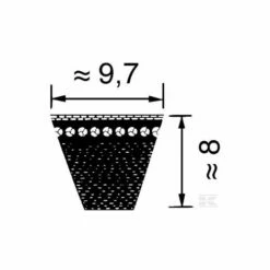 ADAPTABLE XPZ2160 - Courroie Crantée XPZ2160 (10x2160mm Ld) -Motoculteur et accessoire Soldes 10401321 2