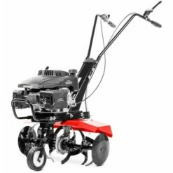 Motobineuse Moteur à Essence 4 Temps 161cc 5cv, Largeur De Travail 56cm, Profondeur Travail 13cm, Lames En Fer Trempé, 6 Couteaux - Greencut GTC190X