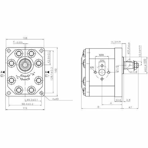 LEM SELECT Pompe Hydraulique 32CC Adaptable MF 1425495M92 4 LEM SELECT Pompe Hydraulique 32CC Adaptable MF 1425495M92 – Image 2