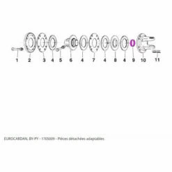 LEM SELECT Douille Pilote Adaptable Eurocardan BY-PY 1705009
