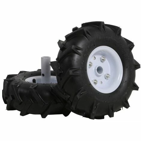 Roues Agraires 300x4 Texas Pour Motobineuse Et Motoculteur - Noir 3 Roues Agraires 300x4 Texas Pour Motobineuse Et Motoculteur - Noir