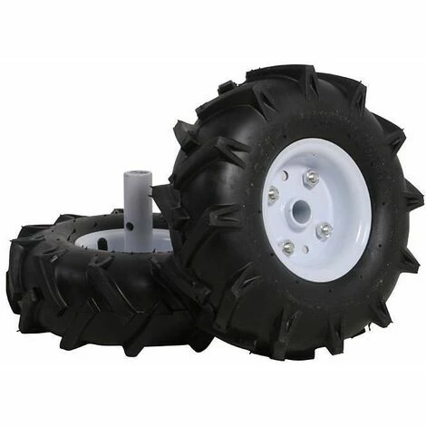 Roues Agraires 300x4 Texas Pour Motobineuse Et Motoculteur - Noir 4 Roues Agraires 300x4 Texas Pour Motobineuse Et Motoculteur - Noir – Image 2