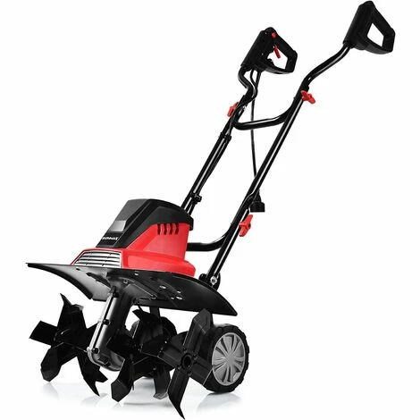COSTWAY Motobineuse Électrique 1200W Profondeur Travail 22CM Largeur 35CM Avec Poignée Pliable Roues Réglables 4 Lames 3 COSTWAY Motobineuse Électrique 1200W Profondeur Travail 22CM Largeur 35CM Avec Poignée Pliable Roues Réglables 4 Lames