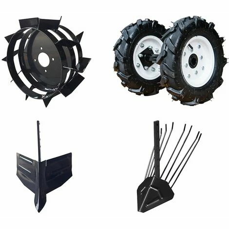 Pack Accessoires Labour Traction Arracheuse Pommes De Terre LEA Pour Motobineuse Motoculteur Thermique - Noir 4 Pack Accessoires Labour Traction Arracheuse Pommes De Terre LEA Pour Motobineuse Motoculteur Thermique - Noir – Image 2