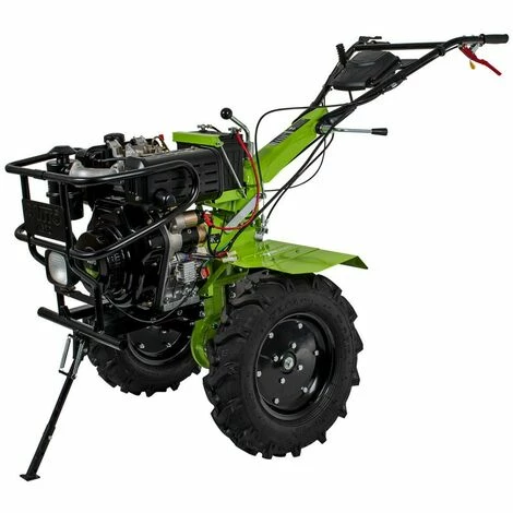 Motoculteur Thermique 12CV 456CC VITO DIESEL Transmission Directe 8900W 2 Fraises Butteur Double + Remorque 285 X 126 X 141 Cm. 4 Motoculteur Thermique 12CV 456CC VITO DIESEL Transmission Directe 8900W 2 Fraises Butteur Double + Remorque 285 X 126 X 141 Cm. – Image 2