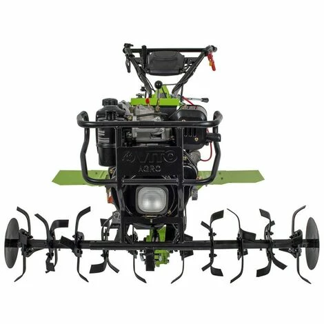 Motoculteur Thermique 12CV 456CC VITO DIESEL Transmission Directe 8900W 2 Fraises Butteur Double + Remorque 285 X 126 X 141 Cm. 6 Motoculteur Thermique 12CV 456CC VITO DIESEL Transmission Directe 8900W 2 Fraises Butteur Double + Remorque 285 X 126 X 141 Cm. – Image 4