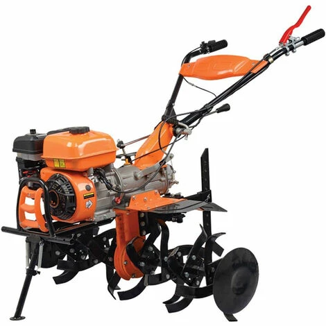 Motoculteur Thermique 6,8 Cv Travail 85cm Vitesses 2AV 1AR VILLAGER VTB 8422 - Orange 4 Motoculteur Thermique 6,8 Cv Travail 85cm Vitesses 2AV 1AR VILLAGER VTB 8422 - Orange – Image 2