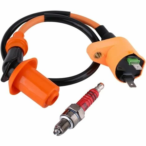 TANABATA Bobine D'allumage, Système D'allumage De Bougie D'allumage Pour Scooter ATV GY6 50CC 125CC 150CC 3 TANABATA Bobine D'allumage, Système D'allumage De Bougie D'allumage Pour Scooter ATV GY6 50CC 125CC 150CC