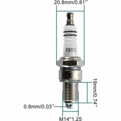 TANABATA Bougie D'allumage F5TC Remplacement Pour Moto ATV 50 Cc 70 Cc 90 Cc 110 Cc ATV 150 -Motoculteur et accessoire Soldes 57178508 2