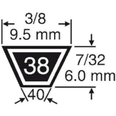 LEM SELECT Courroie Universelle Kevlar 3L280 Adaptable Noma 50307 -9,5X6 3 LEM SELECT Courroie Universelle Kevlar 3L280 Adaptable Noma 50307 -9,5X6