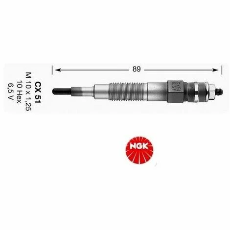 Bougie De Prechauffage NGK CX51 3 Bougie De Prechauffage NGK CX51
