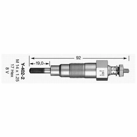 Bougie De Prechauffage NGK Y-402-2 3 Bougie De Prechauffage NGK Y-402-2