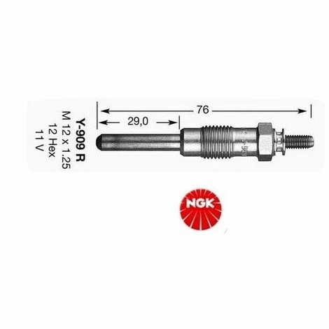 Bougie De Prechauffage NGK Y-909R 3 Bougie De Prechauffage NGK Y-909R